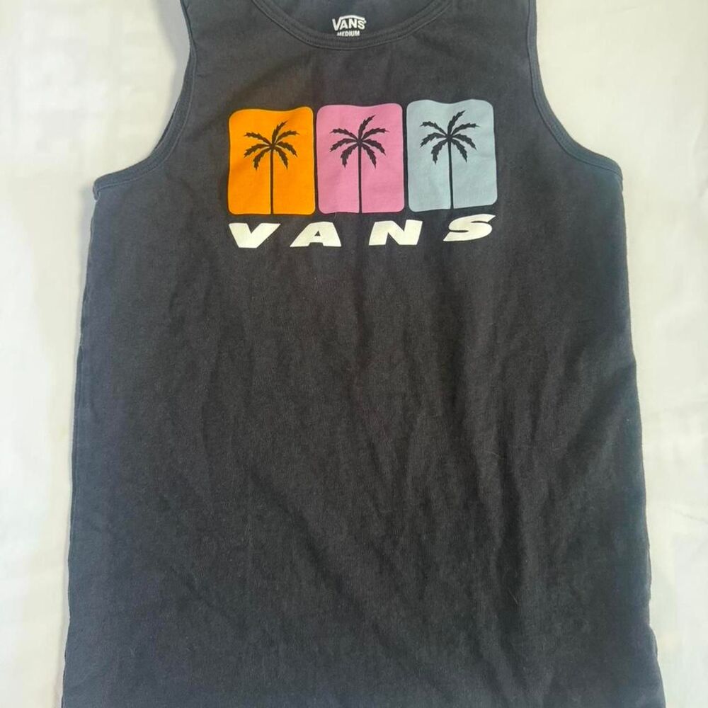 Vans Men's Black and Grey Vest